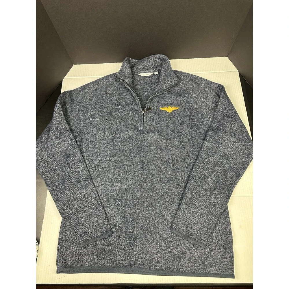 Camp David 1/4‎ zip pull over Naval Aviator Wings Logo Size Medium